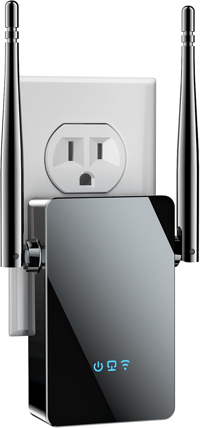 2025 WiFi Extender Signal Booster, New Gen Internet Booster for Home, 4X Faster, Covers up to 10,000 sq.ft, Wi-Fi Repeater with Ethernet Port, Wireless Long Range Amplifier, Easy Setup (White)