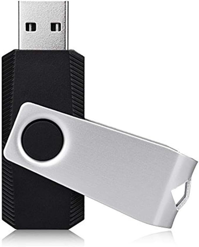 KEXIN 16GB USB Flash Drive Bulk 100 Pack 16G Thumb Drive Swivel Drive USB 2.0,Black,16GB 100 Pack