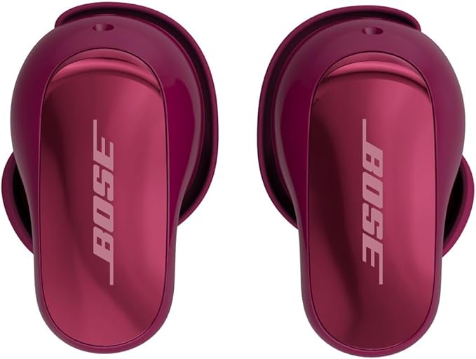 Bose New QuietComfort Ultra Bluetooth Earbuds (2nd Gen), Wireless Noise Cancelling Earbuds, Up to 6 Hours Battery, IPX4 Rating, Immersive Audio, Deep Bass, Deep Plum - Limited Edition Color