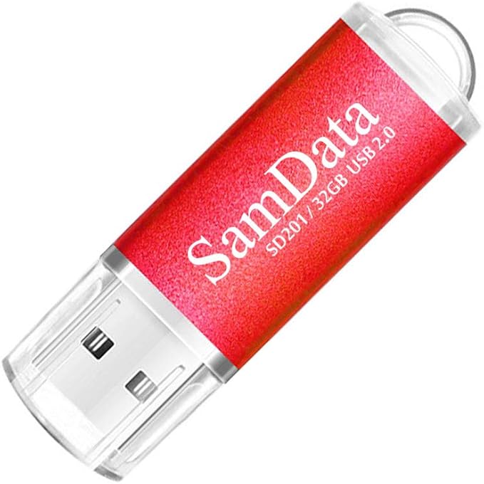 5 Pack 32GB USB Flash Drives USB 2.0 Thumb Drives Memory Stick Jump Drive Zip Drive, 5 Colors: Black Blue Green Gold Red