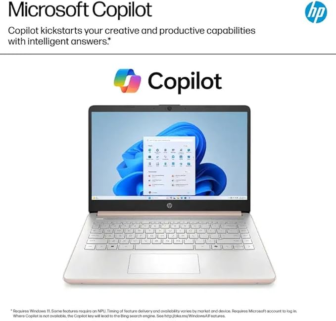 HP Ultrabook, Intel CPU, 32GB RAM, 1.6TB Storage (128GB OnBoard w/ 512GB Portable Drive + 1TB OneDrive), Up to 12 hrs Battery Life, Windows 11 Pro, Rose Gold, w/WOWPC 3-in-1 Bundle