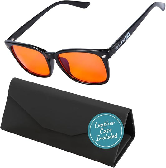 Blue Light Blocking Glasses for Women + Men - Better Sleep + Anti Eye Strain Protection - Computer Screens & Gaming