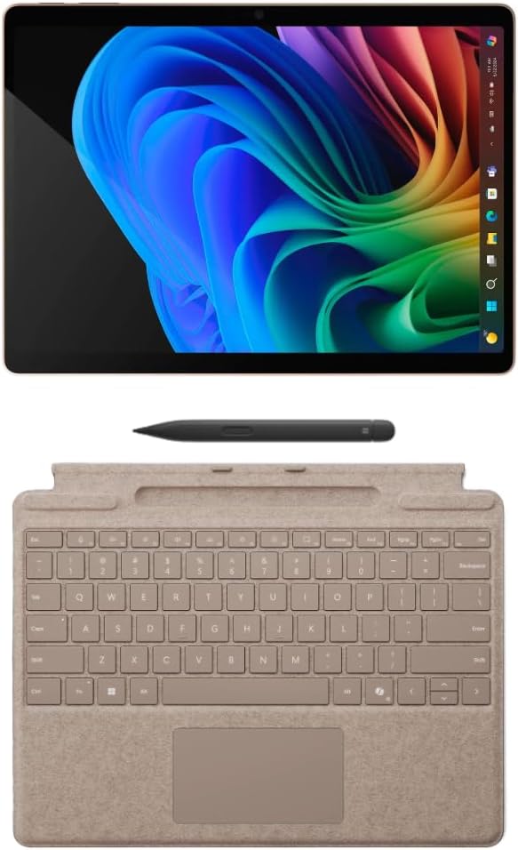 Microsoft Surface Pro 11 Copilot PC Bundle, 13" 13" 2.8K Touchscreen Tablet with Dune Pro Keyboard & Slim Pen, Snapdragon X Plus, 16GB RAM, 1TB SSD, Win 11 Pro, Dune
