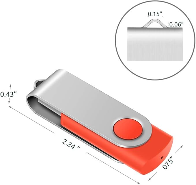 Enfain Red USB Flash Drive 16GB USB2.0 Memory Stick 10 PCS Thumb Drive Bulk Jump Drive Zip Drives, with Led Indicator, Plus 12 Removable Mark Labels (16 GB, Red, 10 Pack)