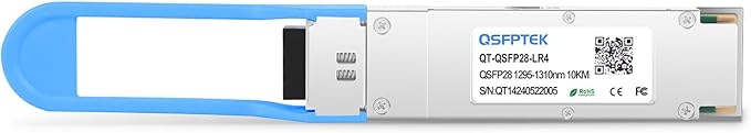 QSFPTEK 100GBASE-LR4 QSFP28 Module, 100 Gigabit 1310nm LR4 1310nm 10km DDM Duplex LC SMF Optical Transceiver for Cisco QSFP-100G-LR4-S -2pack