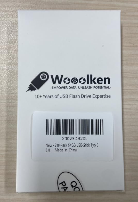 64GB Flash Drive USB 3.0 Thumb Drive with USB C Adapter and Lanyard,Memory Stick for Data Storage