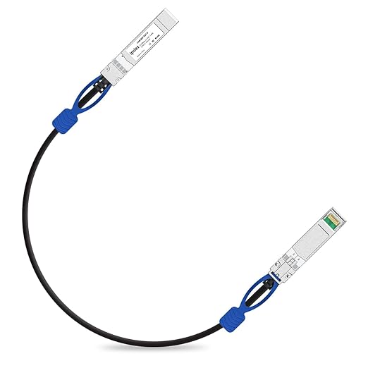 ipolex 25G SFP28 DAC Cable, 25GBASE-CR SFP+ Twinax Cable, Direct Attach Copper Passive, for Cisco SFP-H25GB-CU0.5M, Ubiquiti UACC-DAC-SFP28, Arista, and More, 0.5m(1.64ft)