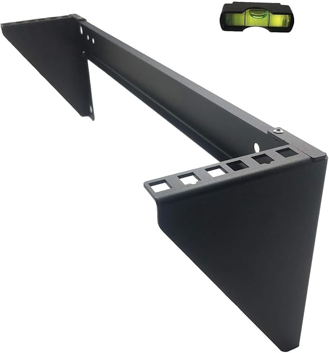 JINGCHENGMEI 3U 125 lb Weight Capacity Heavy Duty 19 Inches Steel Vertical Patch Panel Mounting Bracket for Networking Equipment (1)