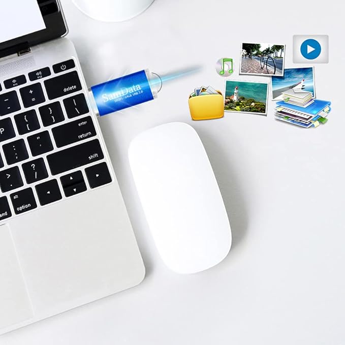 3 Pack 64GB USB Flash Drives USB 2.0 Thumb Drives Memory Stick Jump Drive Zip Drive, 3 Colors: Green Black Blue