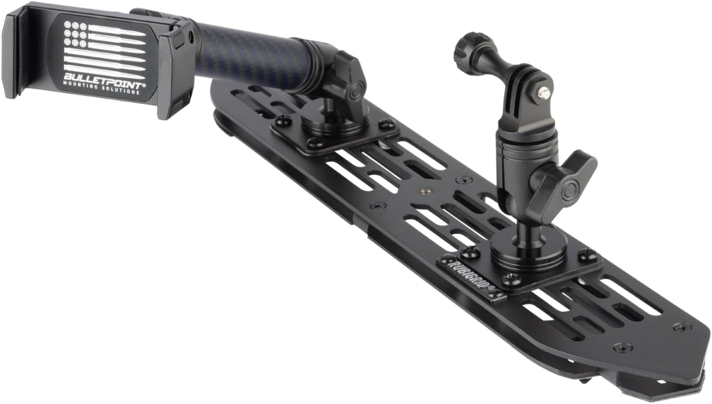 Bulletpoint RubiGrid Dash Mount Platform Phone Holder for 2018-2023 Wrangler JL (NOT 4xe) + 2020-2023 Gladiator - Jeep Compatible Multi-Device Mount