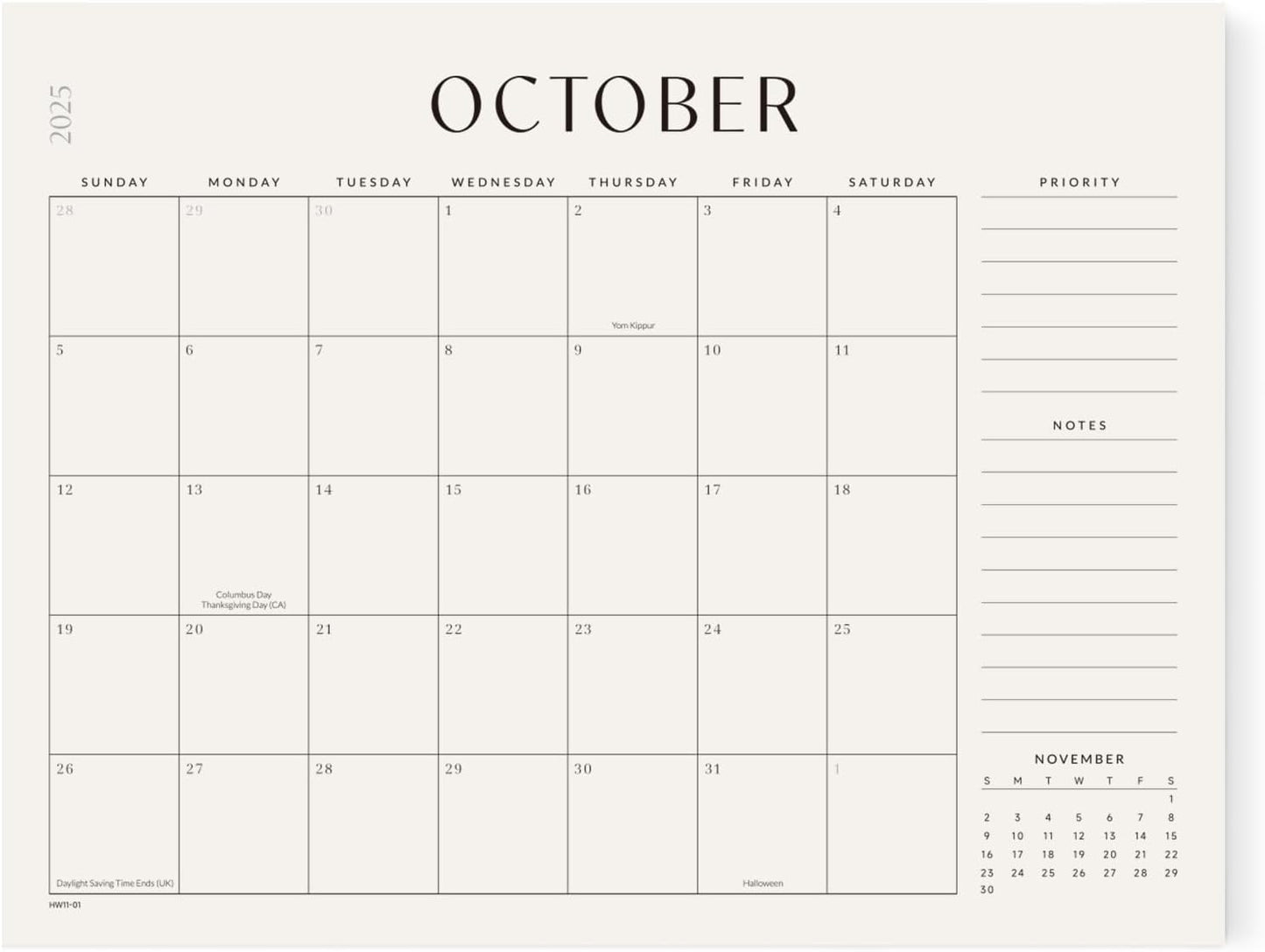 Jotsome Desk Calendar 2025-2026, Desk Pad Calendar From Now to December 2026 22x17 inch, Desk Blotter Calendar for Home and Office, Easy Planning