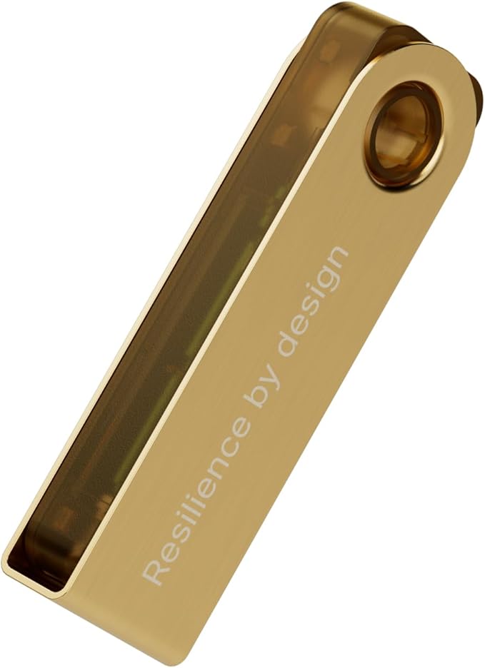 Ledger Nano S Plus (Gold) : The Perfect Entry-Level Hardware Wallet to securely Manage All Your Crypto and NFTs (for Android or Desktop only)