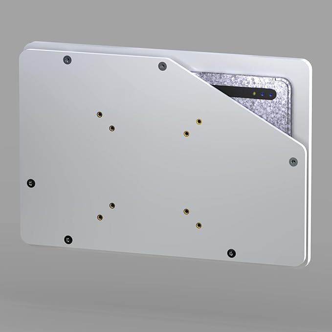 TABcare Security Anti-Theft Acrylic VESA Enclosure for Samsung Galaxy TAB S9+ S8+ S7+ 12.4, S7 FE & S9 FE+ with Wall Mount Kit (White, TAB S9+ S8+ S7+ S7 FE S9 FE+ 12.4)