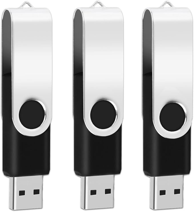 EASTBULL 128MB Bulk Flash Drives 100 Pack USB 2.0 Flash Drive Bulk USB Drive Storage Flash Drive Pack (Black, 100 Units)