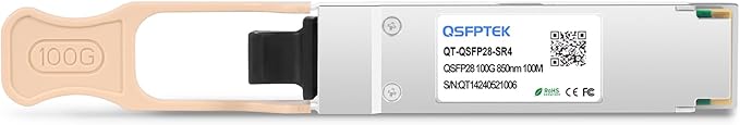 QSFPTEK 100GBASE-SR4 QSFP28 850nm 100m Optical Transceiver Module Compatible for QSFP-100G-SR4-S