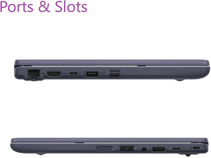 ASUS 11.6" HD 2 in 1 Touchscreen Laptop, Intel Celeron N100 Processor, 4GB RAM 128GB SSD, 256gb 9H Docking Station, Webcam, Wi-Fi 6, Bluetooth 5.1, HDMI, Windows 11 Pro, Mineral Gray