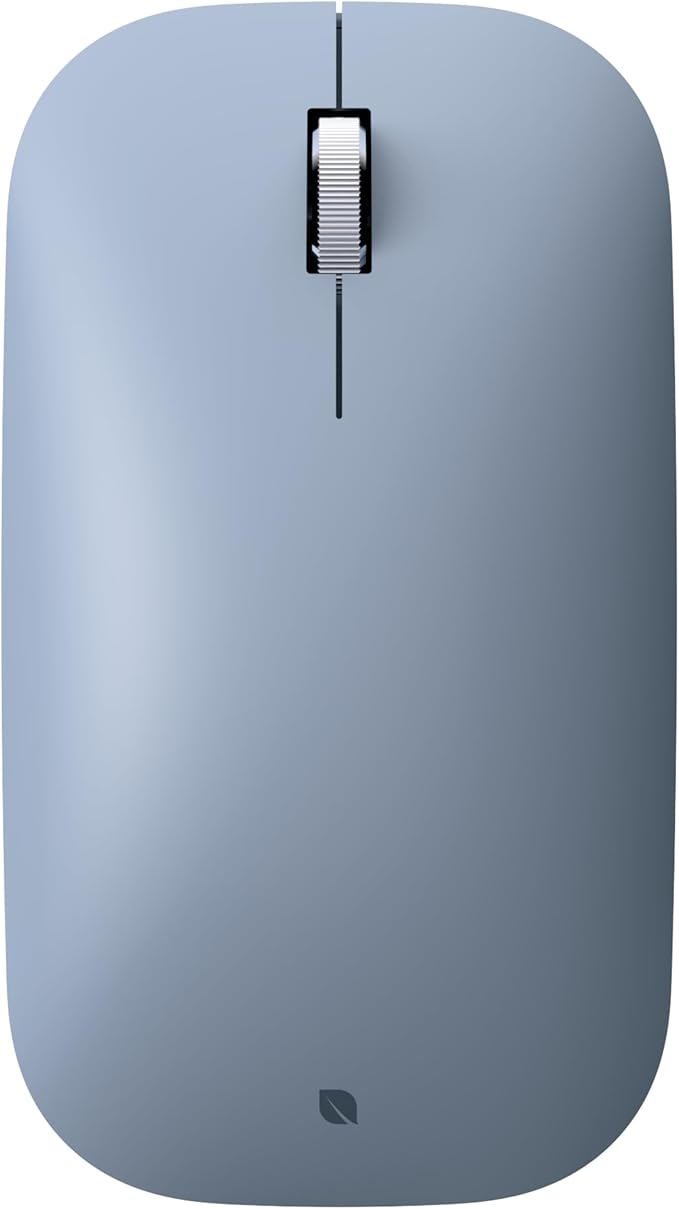 Incase Modern Mobile Mouse – Designed by Microsoft – Lightweight, Precision Navigation, Right/Left Hand Use, Scroll Wheel, BlueTrack Technology, Wireless Bluetooth for Mac/Windows/8/10/11 (Ice Blue)