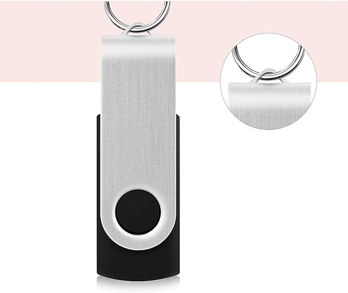 Wholesale 100 Pack 8GB Flash Drive Thumb Drive Flash Drives Swivel Memory Stick, Custom Logo, Black