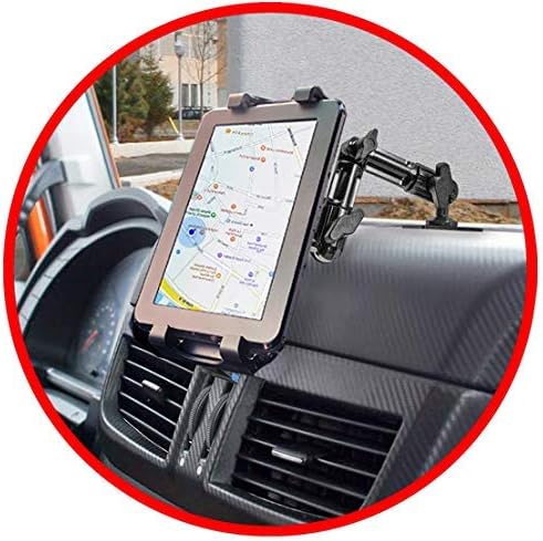 ChargerCity Universal ELD Drill Base Industrial Alloy Heavy Duty Metal Mount Holder for All Tablets and Smartphones Device Pro (All Generations)