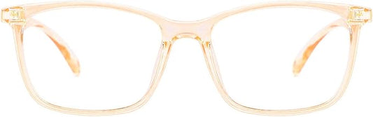 TIJN Blue Light Blocking Glasses for Women Men TR90 Frame Square Nerd Eyeglasses Anti Blue Ray Computer Screen Glasses