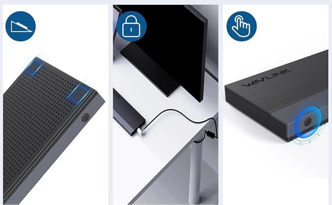 Laptop Docking Station, Docking Station 3 Monitors with 2* DP+HDMI, 130W PD Charger, USB-C/A 10Gb, 3* USB-A 5Gb, Audio, Gigabit Ethernet for Lenovo HP Dell, Windows System Computer