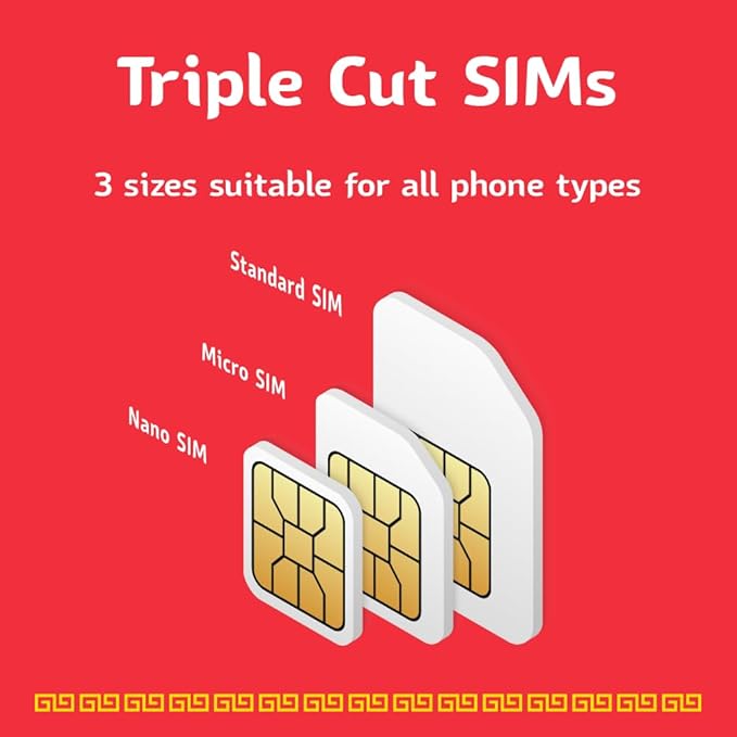 TSIM China SIM Card 10 Days | 1GB/Day 5G Speed | Auto Activating | Hotspot Sharing Allowed | Support Google, Facebook, Whats app and More. Data Only No Voice