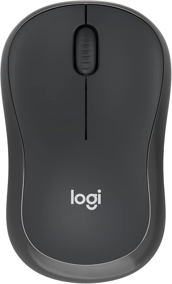Logitech M240 Silent Bluetooth Mouse, Wireless, Compact, Portable, Smooth Tracking, 18-Month Battery, for Windows, macOS, ChromeOS, Compatible with PC, Mac, Laptop, Tablets - Graphite