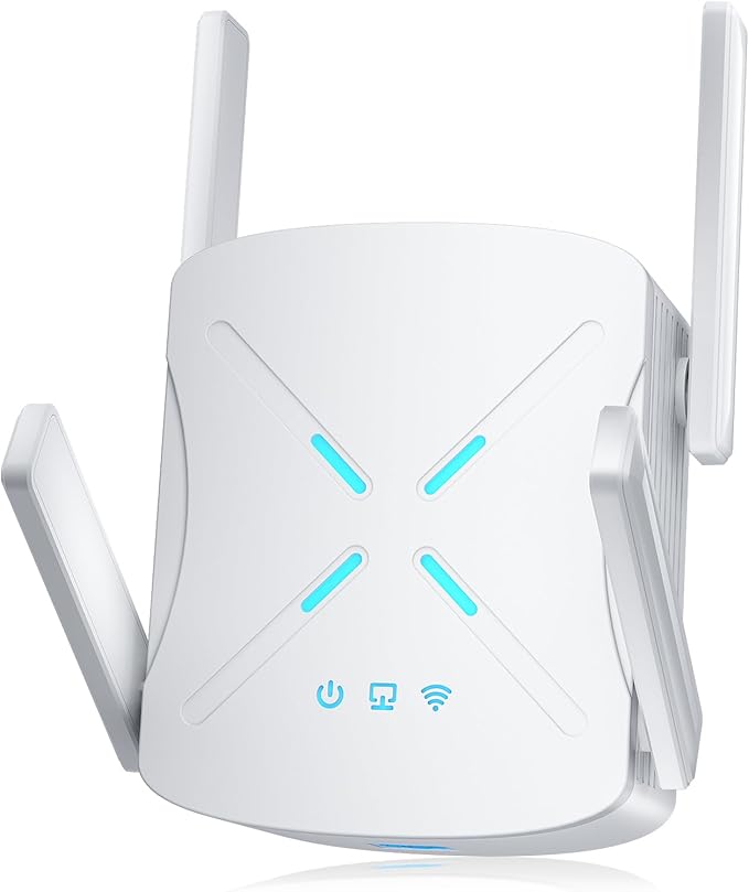 2026 WiFi Extender Signal Booster, 10X Faster WiFi 6 Extender, 18899 sq.ft. Internet Repeater for Home, Dual-Band Network Extender, Wireless Router Signal Amplifier w/Gigabit Ethernet Port, Easy Setup