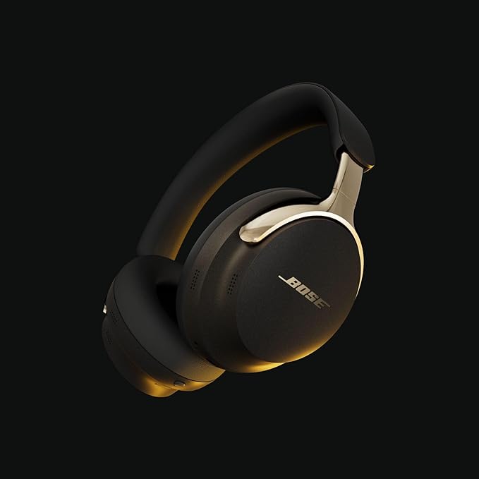 Bose New QuietComfort Ultra Bluetooth Headphones (2nd Gen), Wireless Headphones with Spatial Audio, Over Ear Noise Cancelling with Mic, Up to 30 Hours of Play time, Desert Gold - Limited Edition Color