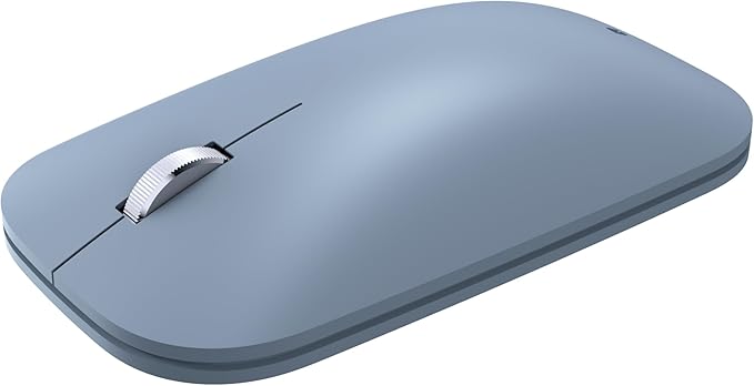 Incase Modern Mobile Mouse – Designed by Microsoft – Lightweight, Precision Navigation, Right/Left Hand Use, Scroll Wheel, BlueTrack Technology, Wireless Bluetooth for Mac/Windows/8/10/11 (Ice Blue)