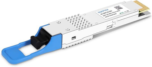 QSFPTEK 400GBase QSFP Module DR4 QSFP-DD PAM4 1310nm 500m DOM MTP/MPO SMF Optical Transceiver Module Compatible with Cisco QDD-400G-DR4-S -1pack