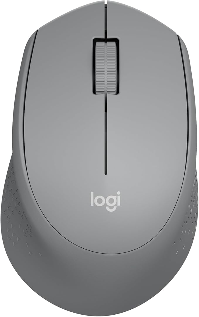 Logitech M330 SILENT Wireless Mouse, 2.4GHz with USB Receiver, Optical Tracking, Quiet & Lightweight, Long Battery Life, for PC, Mac, Laptop, Chromebook - Grey