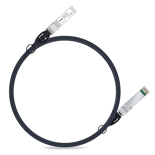 ipolex SFP+ DAC Twinax Cable, 10G Direct Attach Copper(DAC) Patch Passive Cable, for Cisco SFP-H10GB-CU2M, Ubiquiti UniFi, Meraki, Mikrotik, and More
