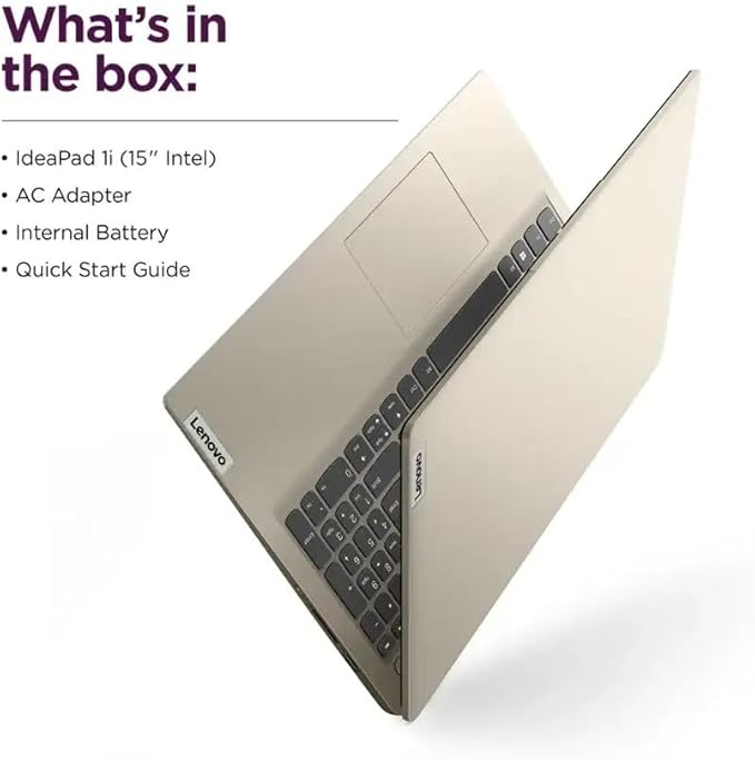 Lenovo 15.6" HD IdeaPad Anti-Glare Coating + 1 Year Microsoft 365, 36GB RAM, 1.1TB SSD, Windows 11 Pro, Up to 9.5 Hours Battery Life, Intel Processor, WiFi 6, HDMI, USB-C, SD Card Reader, w/WOWPC USB