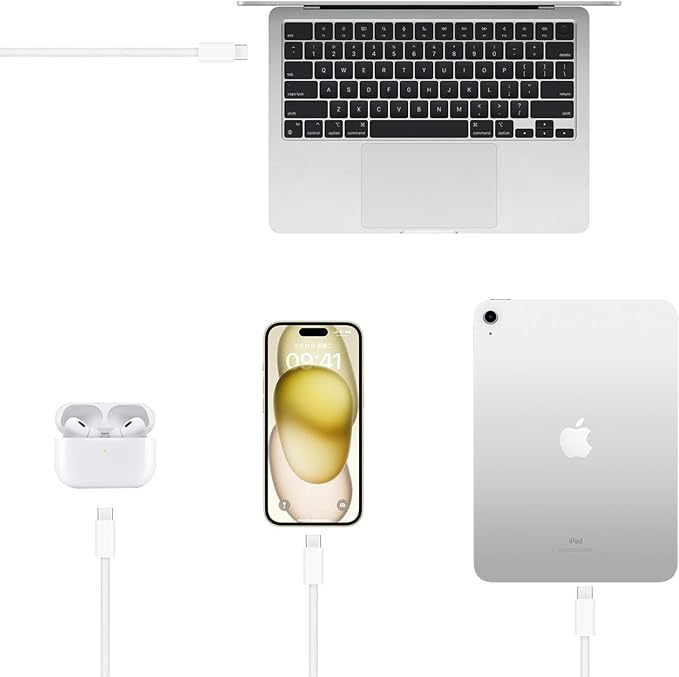 6FT iPhone 17/16/15 USB C to USB C Cable for iPhone 16E,17Air, 17 16 15 Pro Max, 15/16 Plus Woven Cable, AirPods 4/ AirPods Pro (2nd/3rd Gen), iPad 10th Gen iPad Pro iPad Air 5th 4th Charger Cable