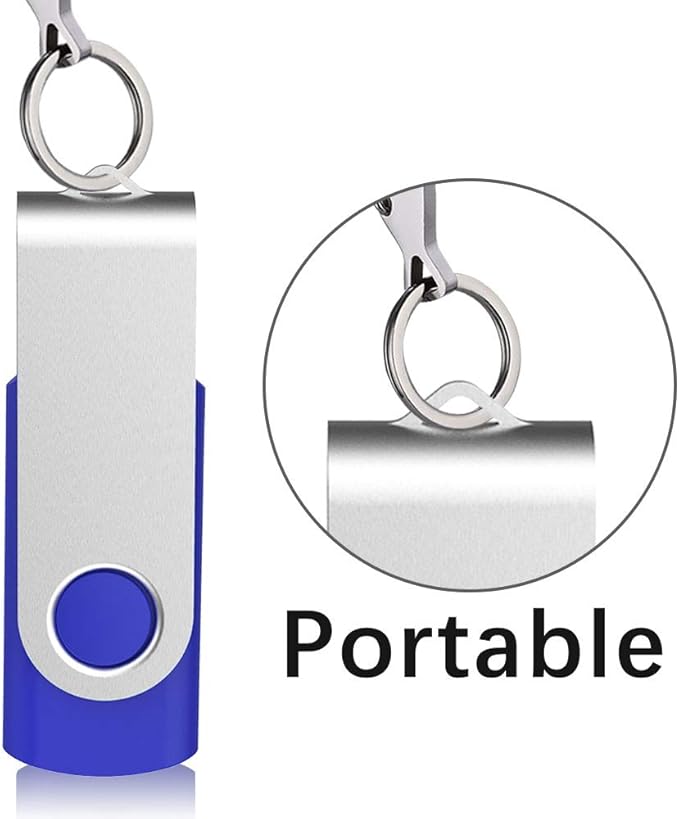 Aiibe 50Pcs 4GB Flash Drive Bulk USB Flash Drive 4GB 50 Pack USB 2.0 Thumb Drives Memory Stick USB Drive, Blue