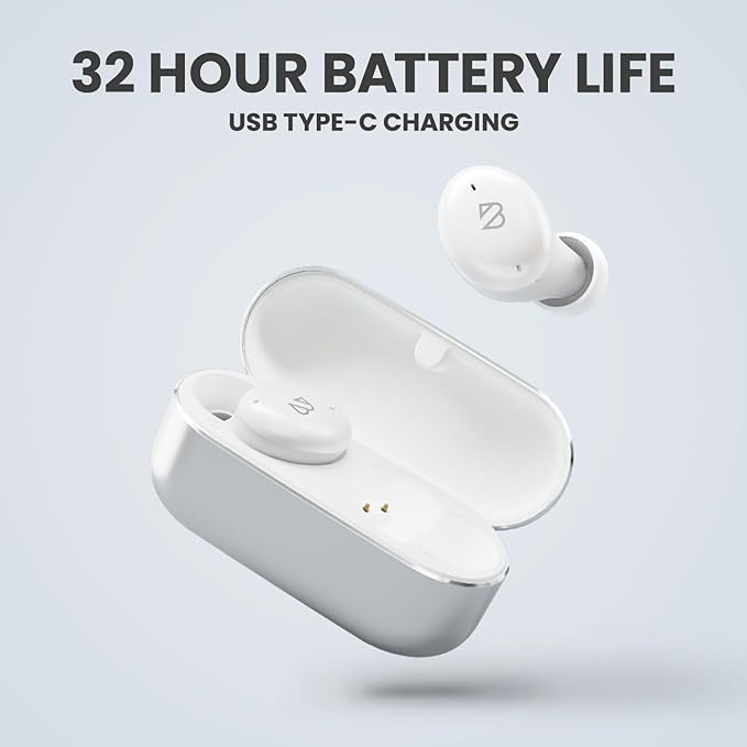 Back Bay Audio Tempo 30 Wireless Earbuds for Small Ears - Award-Winning Sound, Sweatproof Bluetooth Earbuds, Comfortable Ear Buds for Women, White Earphones Small Ear Canals, Long Battery Headphones
