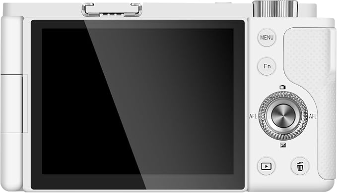 Ordro G730 5K Digital Camera for Photography 64MP Autofocus AF/MF Point and Shoot Camera Vlogging Camera, 12X Optical Zoom 3.2” 270°LCD Flip Screen Compact Camera (White)