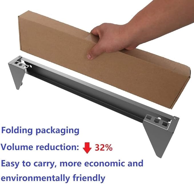 2 Pack of 1U Folding 19 Inches Cold Rolled Steel Wall Mountable Simple Vertical Rack and Networking Euipment Rack Including Hardware for Assembly (2)