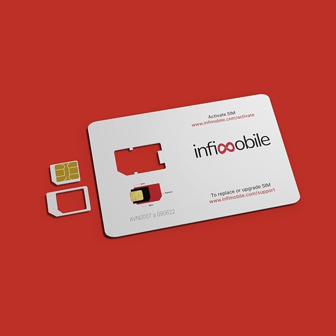 $15/Month | Infimobile Prepaid Plan: 12 Months | 5GB High-Speed Data Per Month | 2500 Minutes and 2500 Text| Prepaid Plan Service SIM Card | Nationwide Coverage | 4G, 5G T-Network