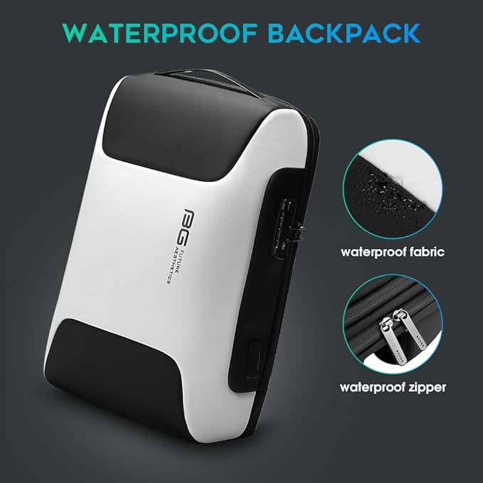 BANGE Business Laptop Backpack Fits 15.6 Inch Notebook, Anti Theft Work Backpack with USB Charging Port for Office Work Airplane Business Travel…