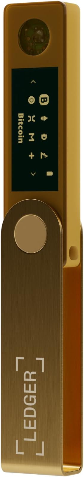Ledger Nano X - Secure and manage your crypto & NFTs on-the-go with our Bluetooth-enabled hardware wallet (Gold)