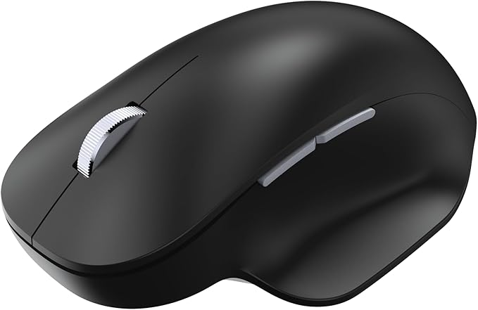 Incase Bluetooth Ergonomic Mouse – Designed by Microsoft – Two Thumb Buttons, Easy to Grip Thumb Rest, Precision Tracking, Connects 3 Devices, 15 Month Battery Life, Mac/Windows PCs/Laptops (Black)