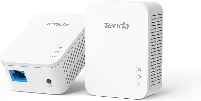 Tenda AV1000 Powerline Adapter Kit with Gigabit Ports, Powerline Extender, Plug and Play, for HD/3D/4K Video Streaming and Gaming (PH3)