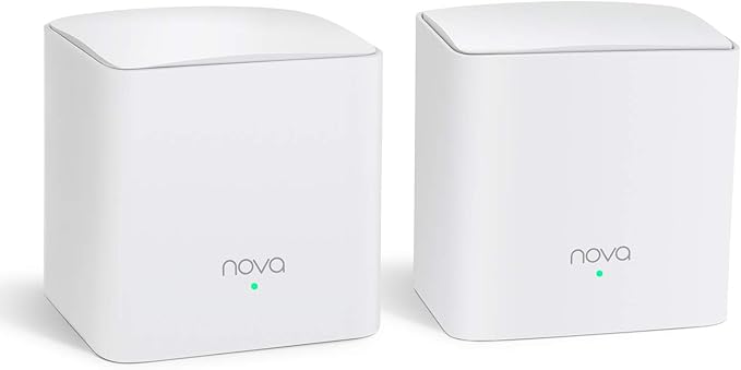 Tenda Nova Mesh WiFi System MW5G - Covers up to 2500 sq.ft - AC1200 Whole Home WiFi Mesh System - Gigabit Mesh Router for 80 Devices - Dual-Band Mesh Network to Replace Router and Extender - 2-Pack