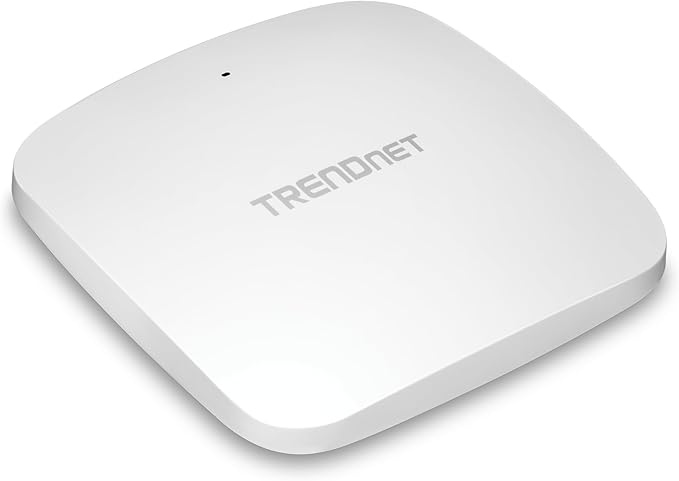 TRENDnet AX5400 Dual Band WiFi 6 PoE+ Access Point, TEW-925DAP, 1 x 2.5GBASE-T PoE+ LAN Port, OFDMA and MU-MIMO Technology, 4804Mbps (5Ghz), 573Mbps (2.4Ghz), WPA3 Ecryption, White