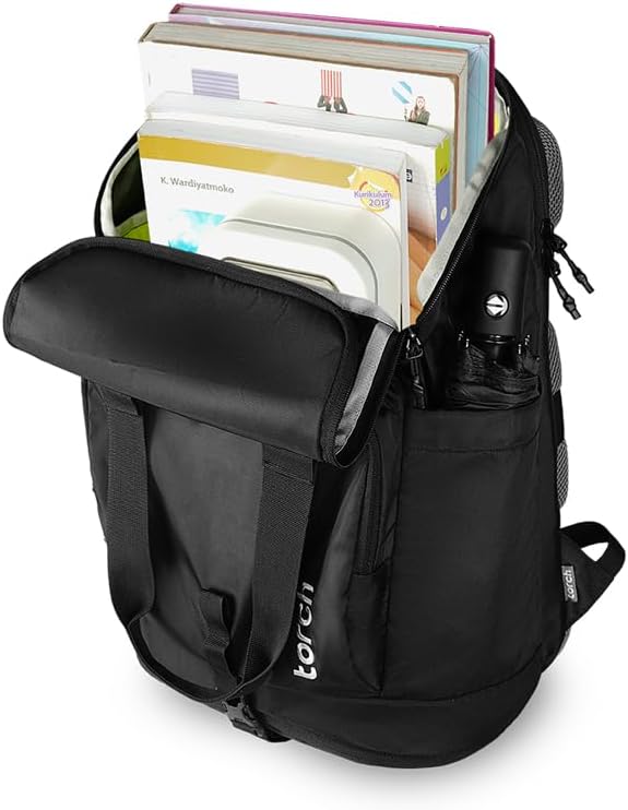 torch Laptop Backpack for Men & Women – Carry On Backpack 27L with 16-Inch Laptop Compartment, Shoe Compartment, and Anti-Sweat Back Panel, Casual Totepack for Work, Travel, and Everyday Use (Daksa)