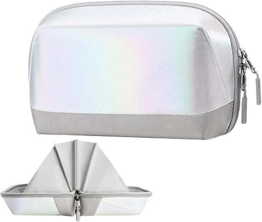 Electronics Travel Organizer - Portable Tech Bag, 180° Opening Cable Organizer, Durable Waterproof Case, Compact Storage Design | Travel Accessory for Cables, Chargers, Gadgets, Cosmetics, Office Dail