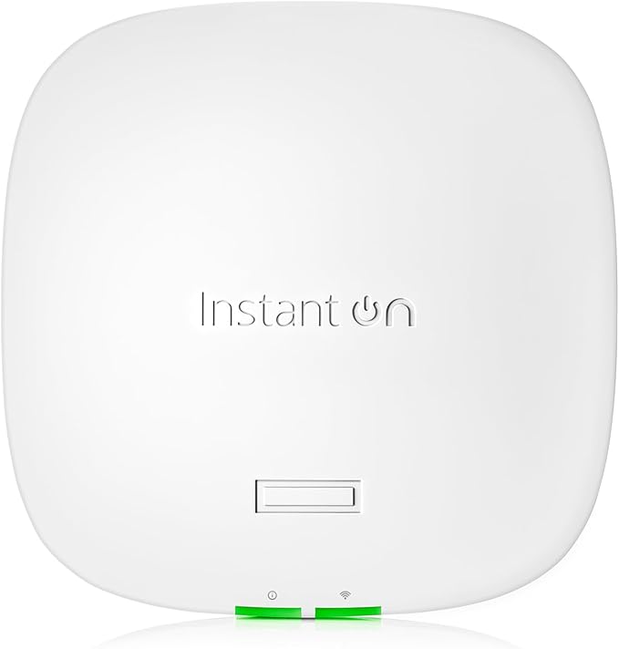 HPE Networking Instant On Access Point AP32 2x2 WiFi 6E Indoor Wireless Access Point (5 Pack) | Secure, Tri-Band, Future Ready | Power Source Not Included | US Model (S1T22A-5PACK)