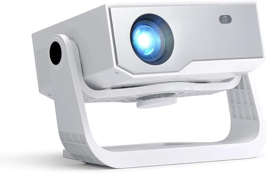 Projector with WiFi and Bluetooth, 1000+ Apps Installed, Electronic Focus & Auto Keystone, Zoom, Native 1080P 650 ANSI 20000Lumen 4K Support Portable Mini Video Projector Outdoor Indoor